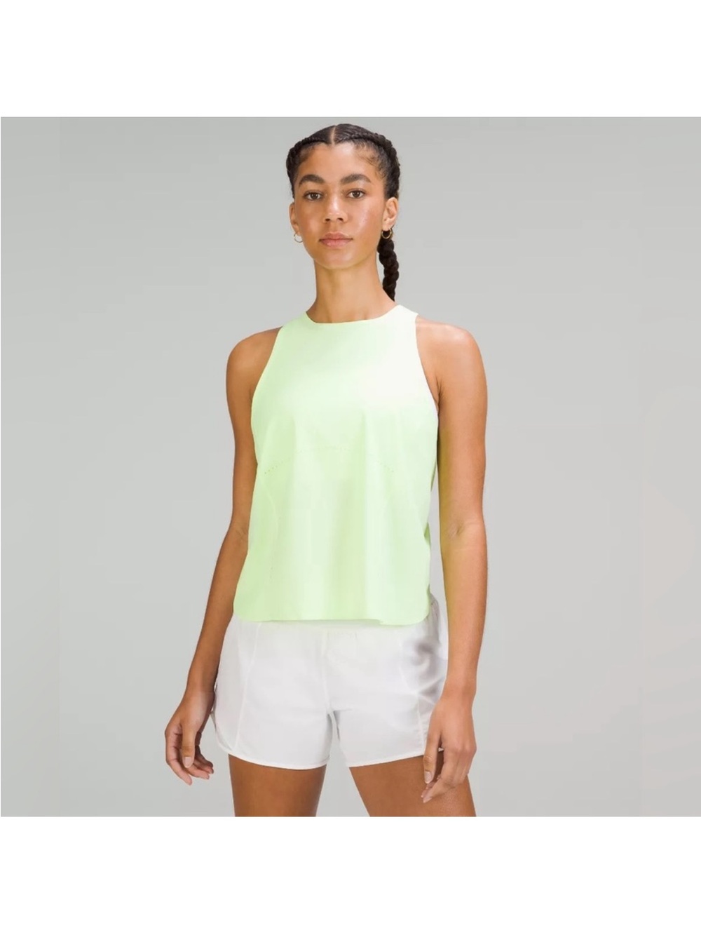 Lululemon swift ventilated racerback tank  Neon Green size 4
